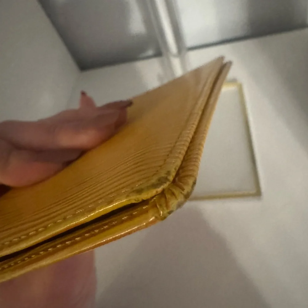 Louis Vuitton Yellow Epi Leather Travel Wallet